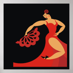 Poster Lg. da série do dançarino do Flamenco