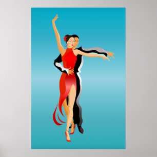 Póster Lg. Rumba as séries da dança dos dançarinos