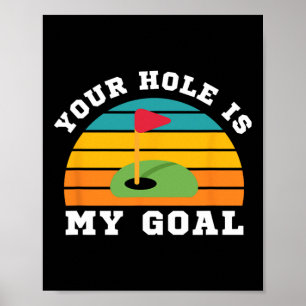 Poster Lgbt Engraçado Golfe Gay Cruzeiro - Seu Buraco É M