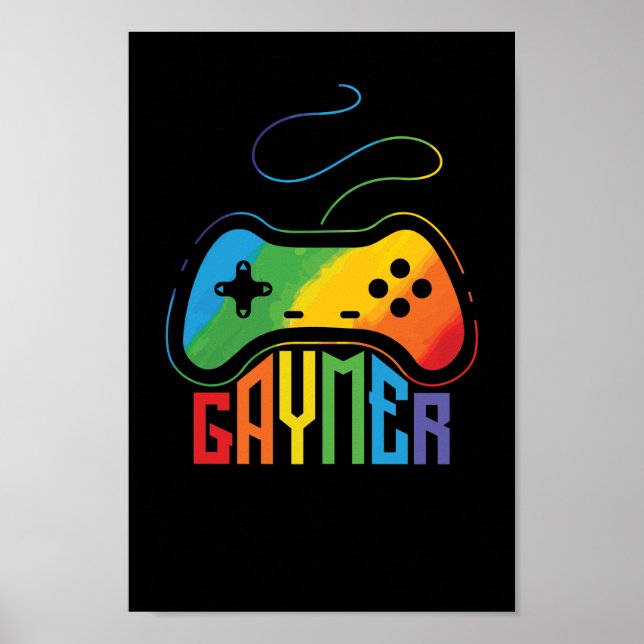 Poster LGBT Homo Schwul "Gaymer" (Frente)