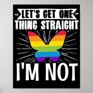 Poster LGBT Lésbica Orgulho gay deixa uma coisa