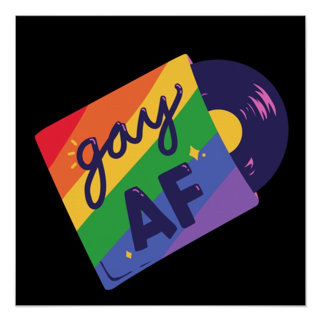 Póster LGBT+orgulho. rainha, gay love.Gay (Frente)