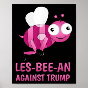 Poster Lgbt Vs Donald Trump Orgulho gay Les-bee-an Contra