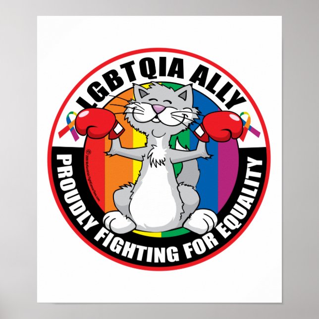 Poster LGBTQIA Ally Cat (Frente)