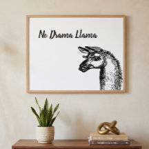 Lhama Engraçada e Atrevida Sem Desenho Dramático P