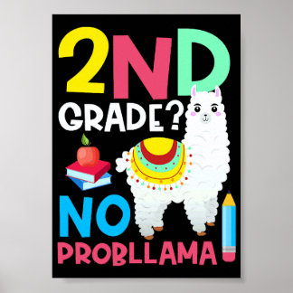 Poster Lhama Sem Problema da 2ª Série Humor de Professor 