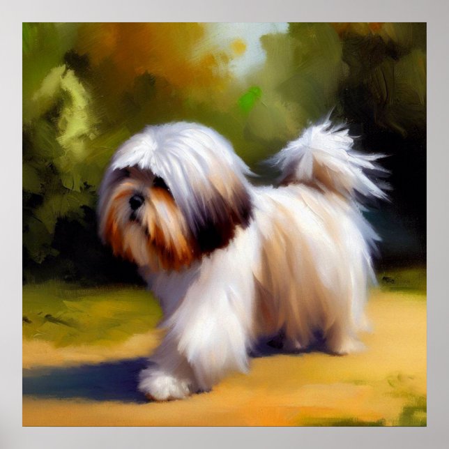 Poster Lhasa Apso Dog (Frente)