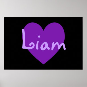 Póster Liam no roxo