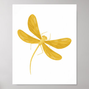 Poster libélula amarela