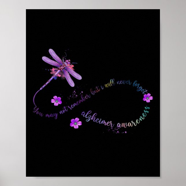 Poster Libélula de Conscientização Você Pode Não Lembrar  (Frente)