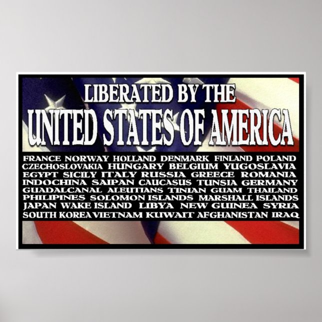 Póster "Liberated By America" (Frente)