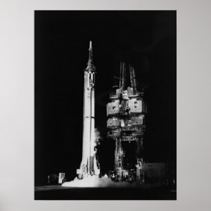 Póster Liberdade 7 (Mercury Redstone 3) no lançamento