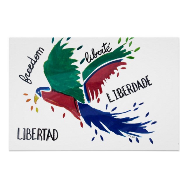 Póster Liberdade Arara (Frente)