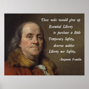 Póster Liberdade de Benjamin Franklin