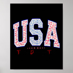 Poster Liberdade Democracia Verdade EUA Anti-trump 4 De J