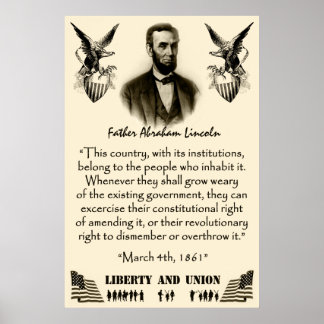 Poster Liberdade E União