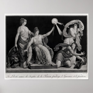 Póster Liberdade, golpeando abaixo da ignorância e do