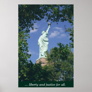 Póster Liberdade & justiça para tudo