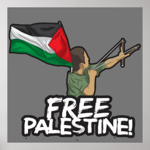 Poster Liberdade palestina da Resistência Palestiniana