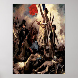 Poster "Liberdade que conduz as pessoas ''
