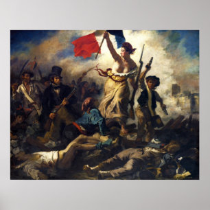 Póster Liberdade que conduz as pessoas por Eugene