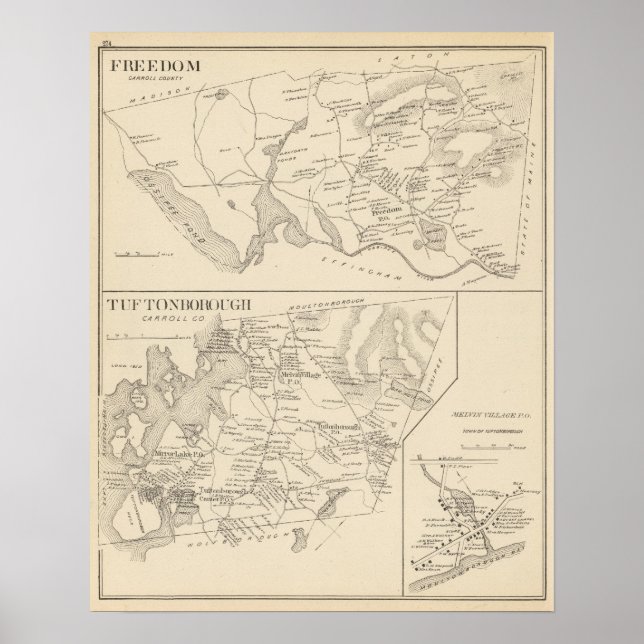 Póster Liberdade, Tuftonborough (Frente)