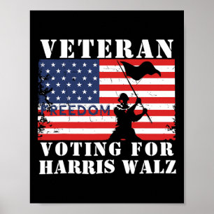 Poster Liberdade Veterana Votando Por Harris Wheimer Walt