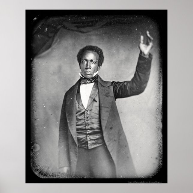 Póster Liberian Ed J Roye Daguerreotype 1856 (Frente)