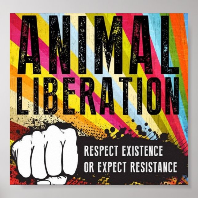 Póster Libertação Animal (Frente)