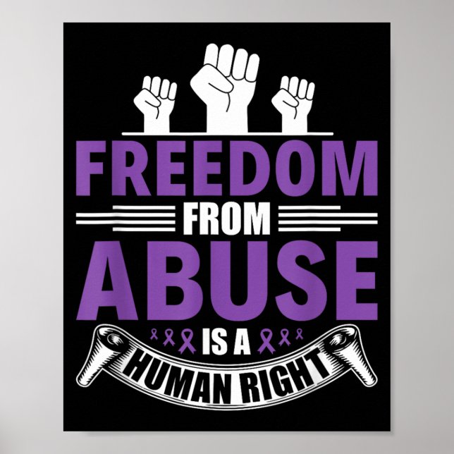 Poster Libertação do Abuso - Conscientização sobre Violên (Frente)