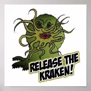 Poster liberte o kraken