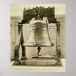 Póster Liberty Bell na independência Salão 1901