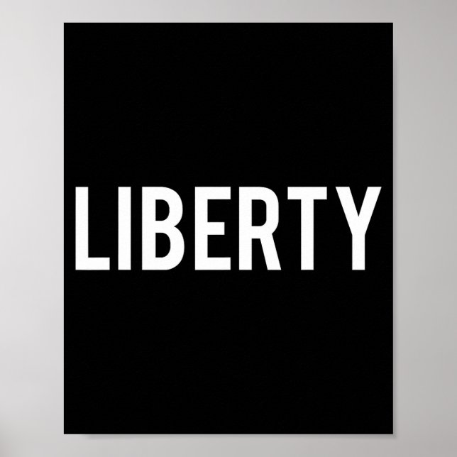 Poster Liberty - Cool New Funny Name Fan Gift Tee  (Frente)
