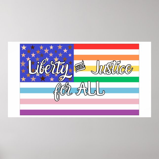 Poster Liberty & Justice for ALL (Frente)