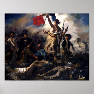 Poster Liberty Liderando As Pessoas — Revolução Francesa