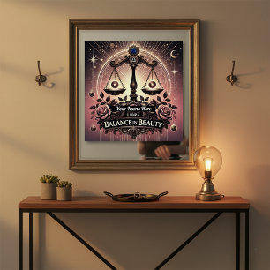 Póster Libra "Balance in Beauty" Poster brilhante