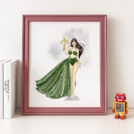 Poster Libra Constellation Artwork, Cosmic Zodiac,