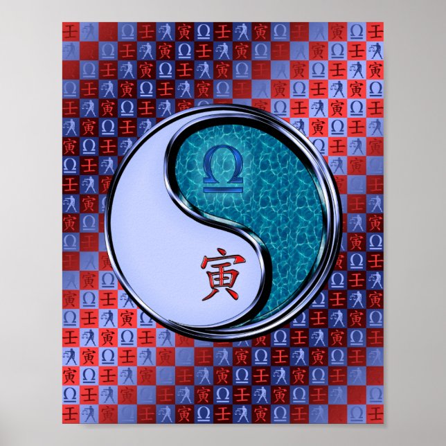 Poster Libra e Água Tigre (Frente)