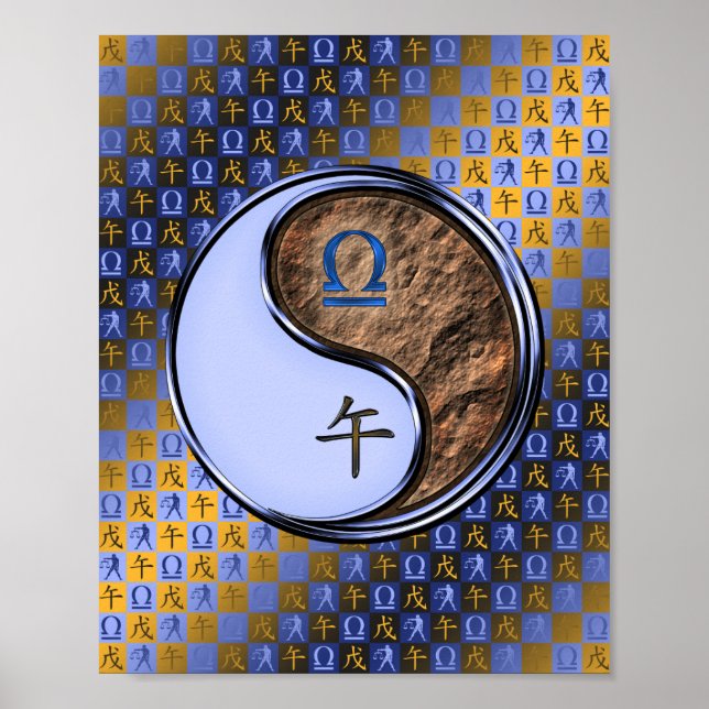 Poster Libra e Cavalo da Terra (Frente)