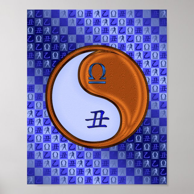 Poster Libra e Madeira Ox (Frente)