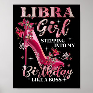 Poster Libra Garota Entrando No Meu Aniversário Como Um C