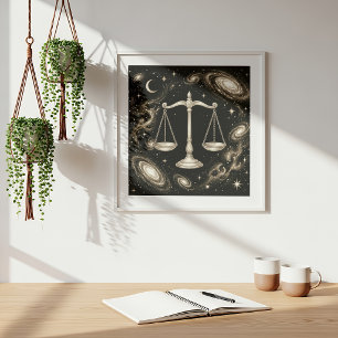 Poster Libra Zodíaco Astronomia Astrologia