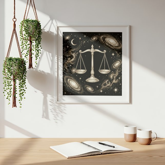 Poster Libra Zodíaco Astronomia Astrologia (Criador carregado)