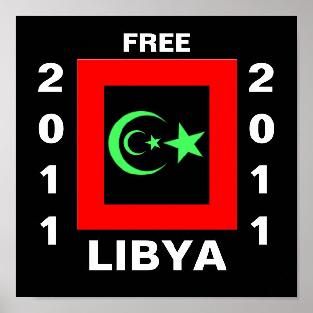 POSTER LIBYA LIVRE (Frente)
