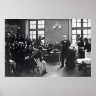 Poster Lição com doutor Charcot no Salpetriere