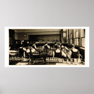 Póster Lição da ciência na escola secundária de Londr