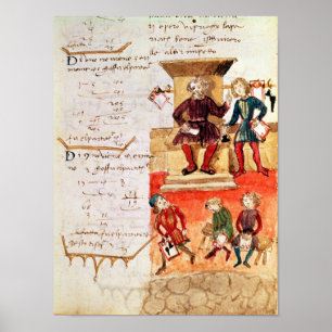 Poster Lição da matemática, de um tratado matemático