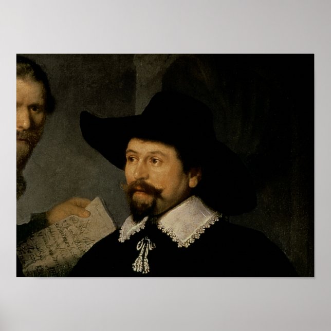 Póster Lição de Anatomia de Nicolaes Tulp, 1632 (Frente)