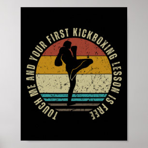 Poster Lição de Kickboxing Para Treinador Gratuito Kickbo