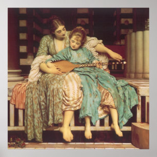 Poster Lição de Música por Lord Frederic Leighton